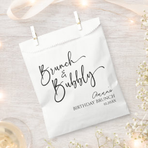 Elegant Brunch and Bubbly Birthday Brunch Party Favour Bag