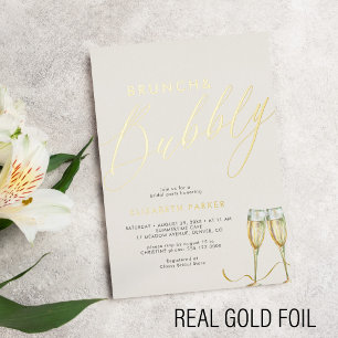 Elegant brunch and bubbly champagne ivory gold