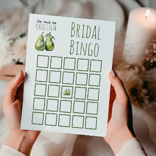 Elegant Brunch Perfect Pear Bridal Shower Bingo