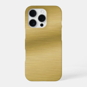Elegant Brushed Gold iPhone Case