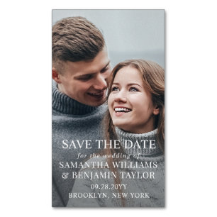 Elegant Budget 25/$10 Save the Date Magnets