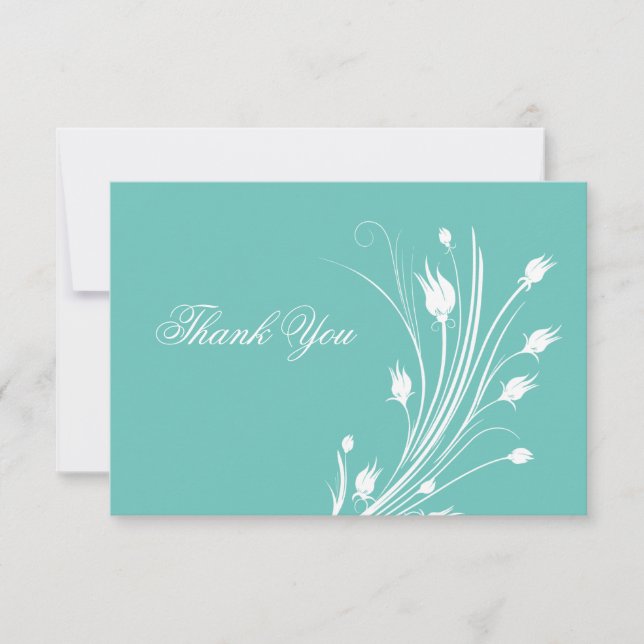 Elegant Budget Business Custom Thank You Cards (Front)