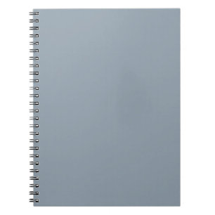 Elegant Budget Dusty Blue Monochrome Notebook
