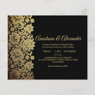 Elegant Budget Invitation to wedding ceremony. Fly Flyer