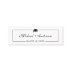 Elegant Burgundy and White Graduation Contact