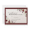Elegant Burgundy Blush Floral Watercolor RSVP