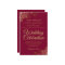 Elegant Burgundy & Gold BUDGET Wedding Invite
