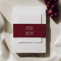 Elegant Burgundy & Ivory Wedding