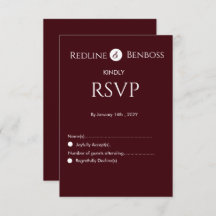 Elegant Burgundy Minimalist Wedding