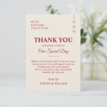 Elegant Burgundy Minimalist Wedding