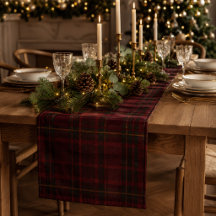 Elegant Burgundy Tartan