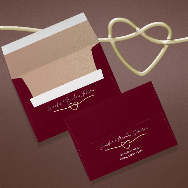 Elegant Burgundy Wedding Envelope (Creator Uploaded)