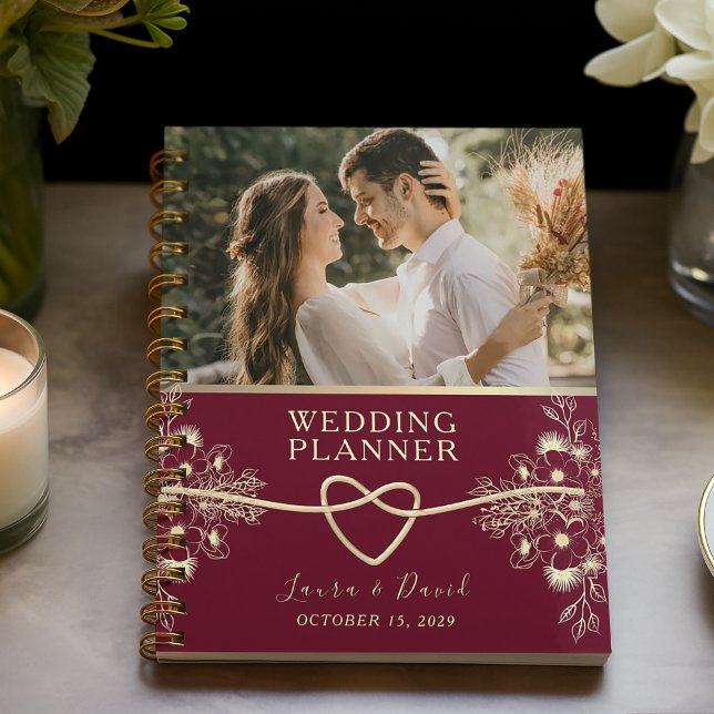 Elegant Burgundy Wedding Planner (Creator Uploaded)