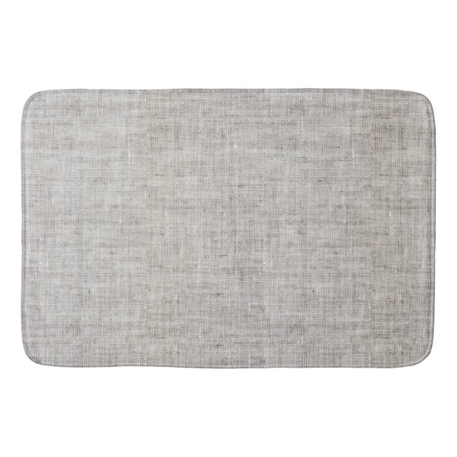 Elegant Burlap Bath Mat (Front)
