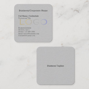 Elegant Business Background Logo Professional Square Business Card