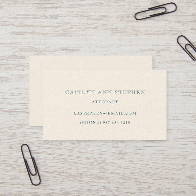 Elegant Business Card (Front/Back In Situ)
