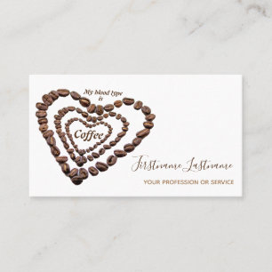 Elegant business card Barista and Coffee fellows