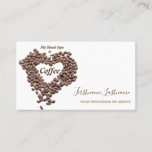 Elegant business card Barista and Coffee fellows