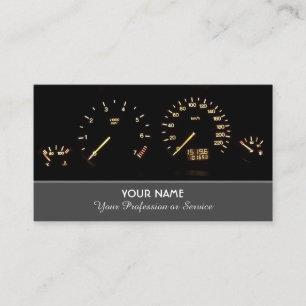 Elegant business card for car repair experts