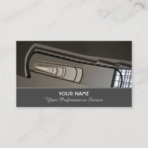 Elegant business card for escalator experts