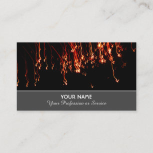 Elegant business card for sparkling services