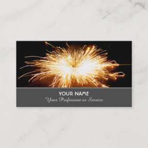 Elegant business card for sparkling services
