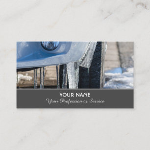 Elegant business card for wheel and tire experts