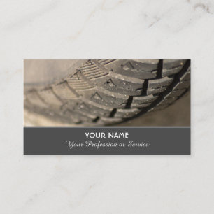 Elegant business card for wheel and tire experts