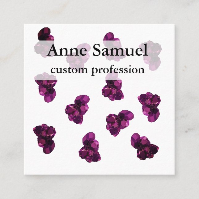 Elegant  Business Card Quartz (Front)
