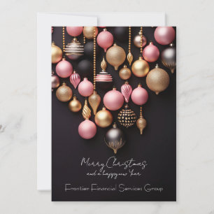 Elegant Business Corporate Christmas Holiday Card