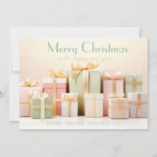 Elegant Business Corporate Christmas Holiday Card