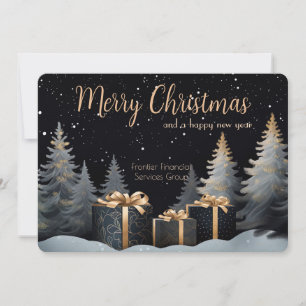 Elegant Business Corporate Christmas Holiday Card