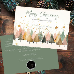 Elegant Business Corporate Christmas Holiday Card