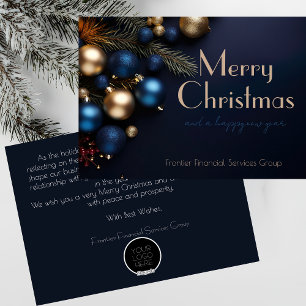 Elegant Business Corporate Christmas Holiday Card