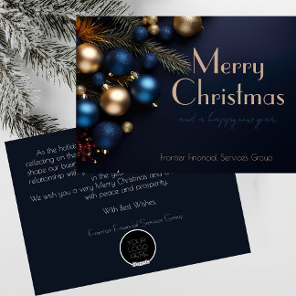 Elegant Business Corporate Christmas Holiday Card