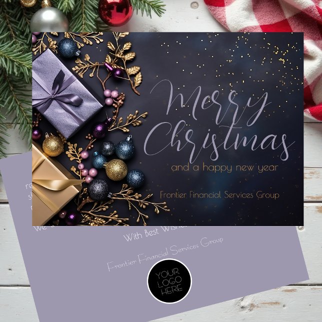 Elegant Business Corporate Christmas Holiday Card (Creator Uploaded)