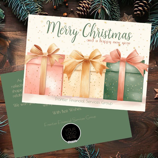 Elegant Business Corporate Christmas Holiday Card (Creator Uploaded)