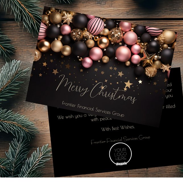 Elegant Business Corporate Christmas Holiday Card (Creator Uploaded)