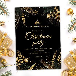 Elegant Business Corporate Christmas Party Invitation