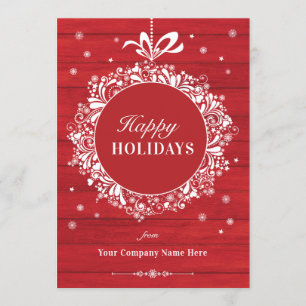 Elegant Business Corporate Happy Holidays Invitation
