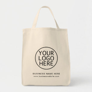 Elegant Business Logo and Website Modern Custom Tote Bag