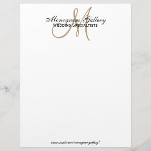 Elegant Business Logo Letterhead Recycled Paper Template