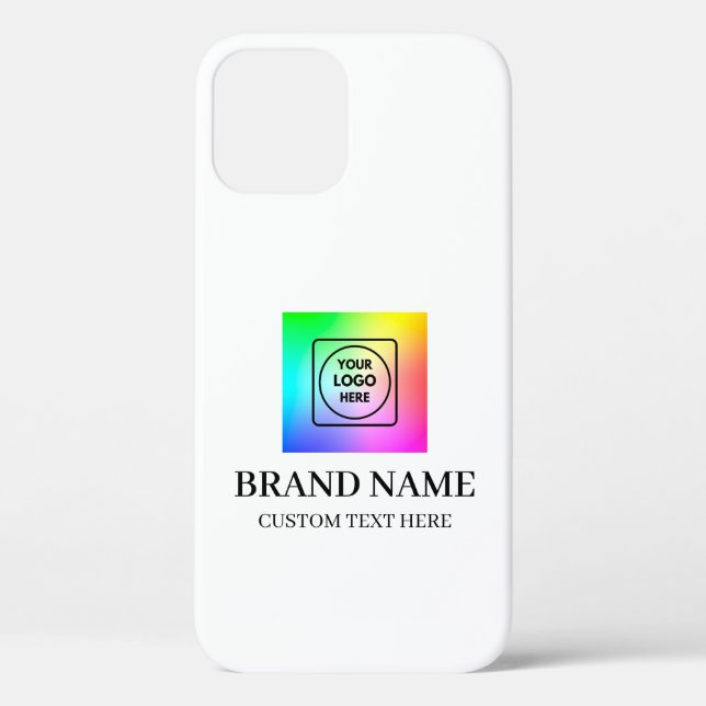 Elegant Business Logo Promotional iphone case (Back)