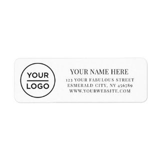 Elegant Business Logo Return Address Label