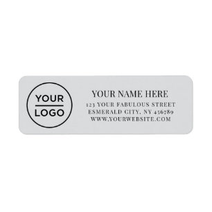 Elegant Business Logo Return Address Label