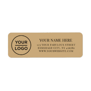 Elegant Business Logo Return Address Label