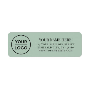 Elegant Business Logo Return Address Return Address Label