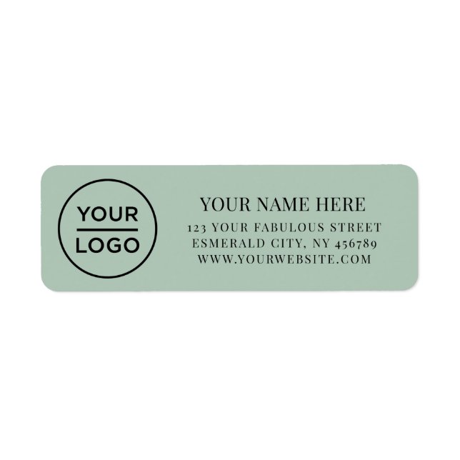 Elegant Business Logo Return Address Return Address Label (Front)