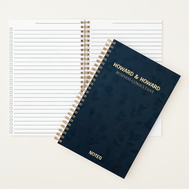 Elegant Business Monogram CHECKLIST Notebook (Inside)