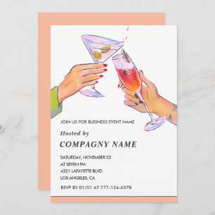 Elegant Business party invite Cocktail Party